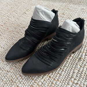 Free People Lost Valley Black Strappy Ankle Boot